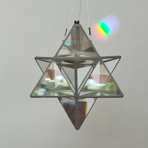 Prisma d'água Estrela Merkabah feng shui harmonizador
