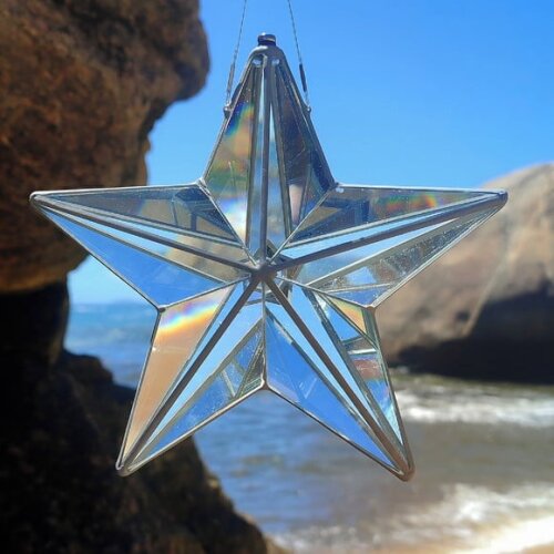 Prisma d'água Estrela de 5 Pontas feng shui harmonizador