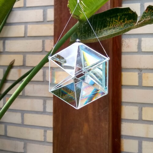 Prisma d'água Hexágono feng shui harmonizador de ambientes