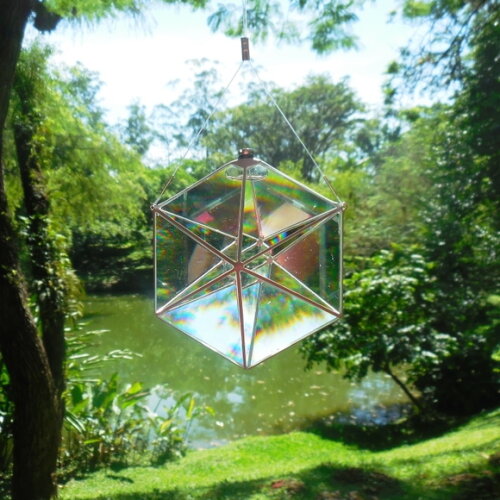 Prisma d'água Hexágono feng shui harmonizador de ambientes