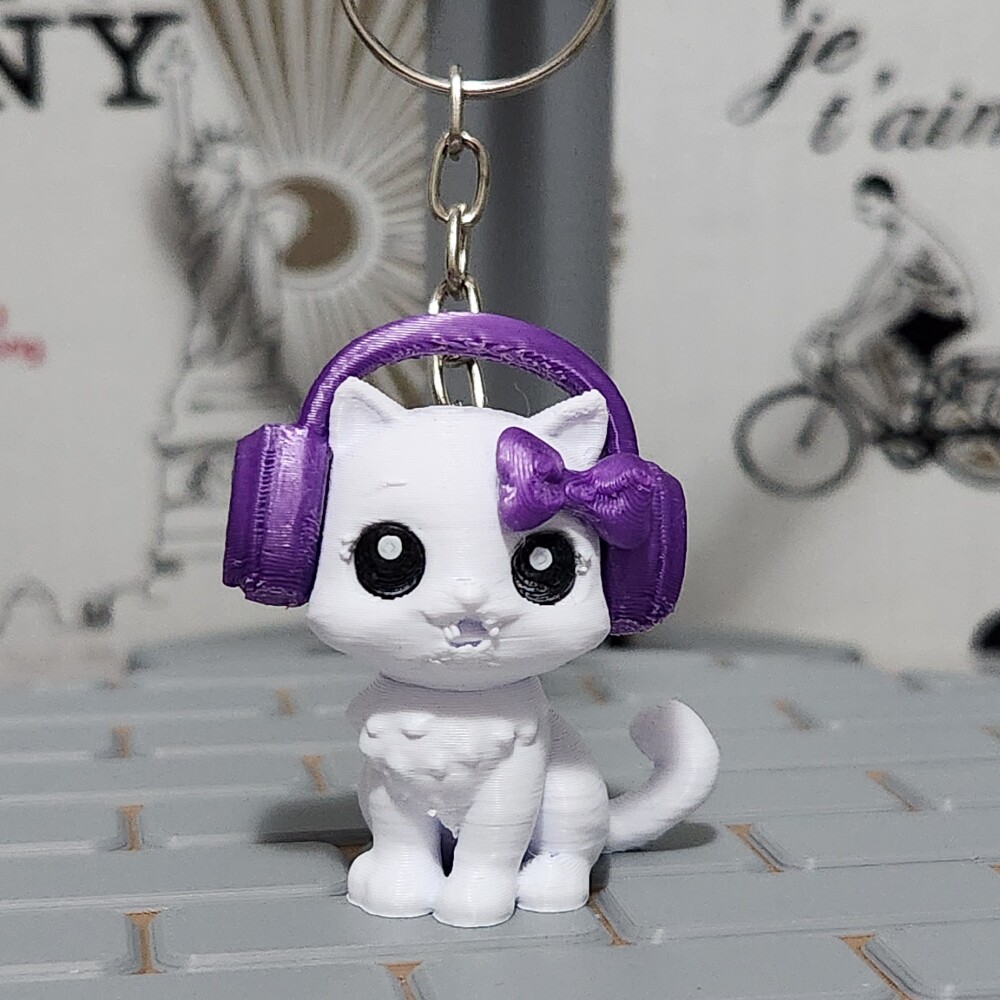 Kit Lembrancinha: Chaveiro Gatinha Gamer Musical