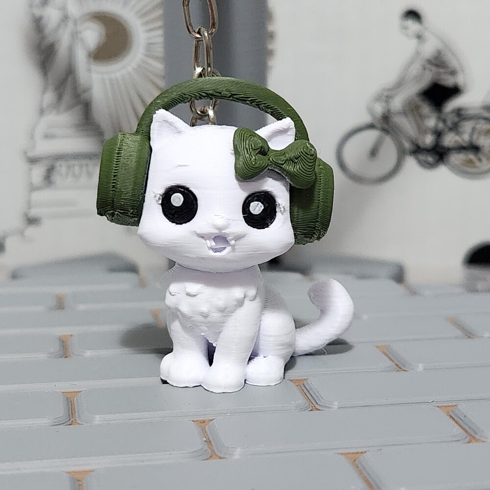 Kit Lembrancinha: Chaveiro Gatinha Gamer Musical