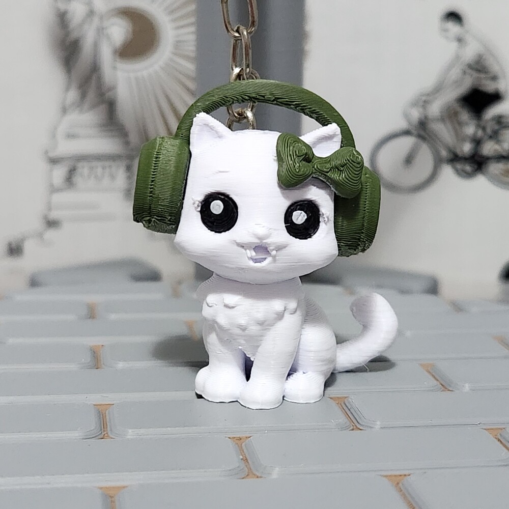 Kit Lembrancinha: Chaveiro Gatinha Gamer Musical