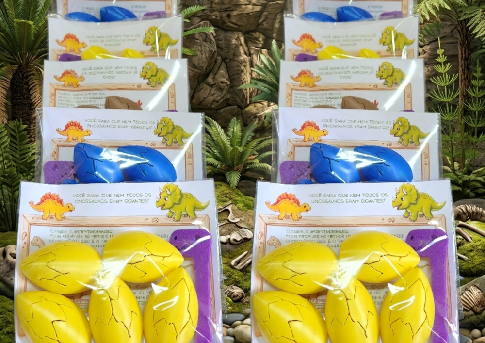 Kit eclosão Dino – Brinquedo Interativo Colecionável