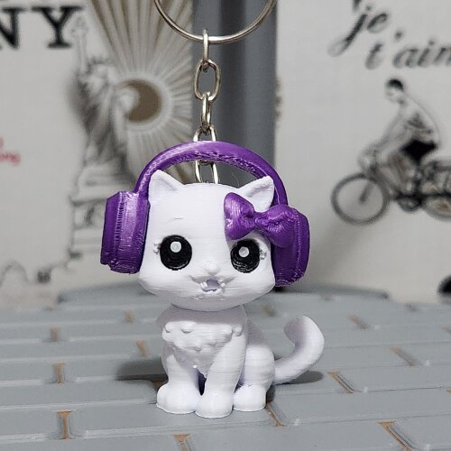 Kit Lembrancinha: Chaveiro Gatinha Gamer Musical