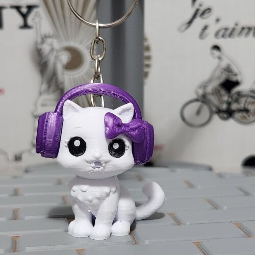 Kit Lembrancinha: Chaveiro Gatinha Gamer Musical