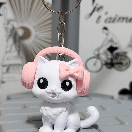Kit Lembrancinha: Chaveiro Gatinha Gamer Musical