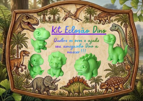 Kit eclosão Dino – Brinquedo Interativo Colecionável