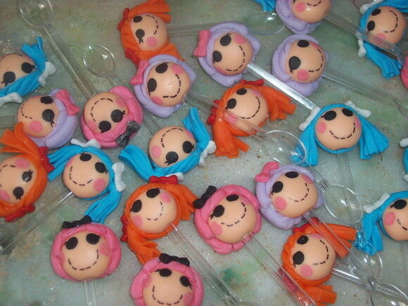 20 Colheres de acrilico Lalaloopsy