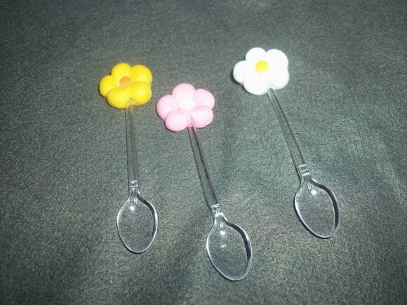 20 colheres para brigadeiro flores