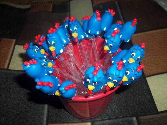 20 Colheres para brigadeiro Galinha Pintadinha