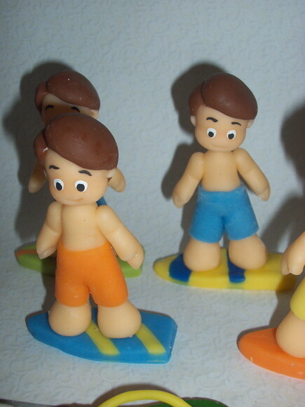Apliques em biscuit Festa na prai
