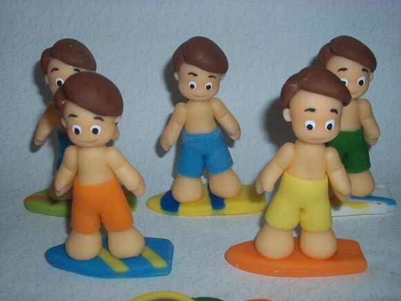 Apliques em biscuit Festa na prai