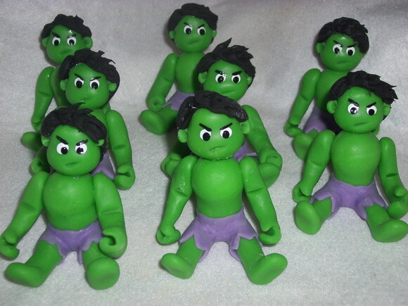 Apliques para caixinha Hulk