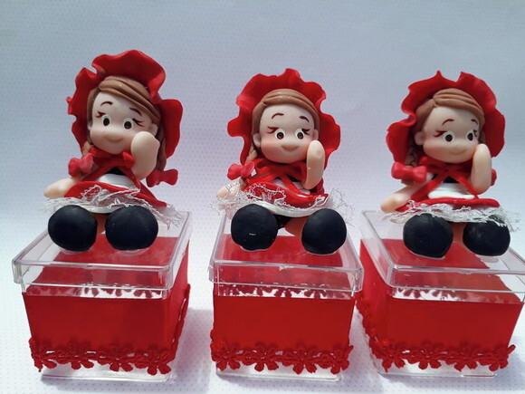 Caixa de acrilico, Chapeuzinho Vermelho