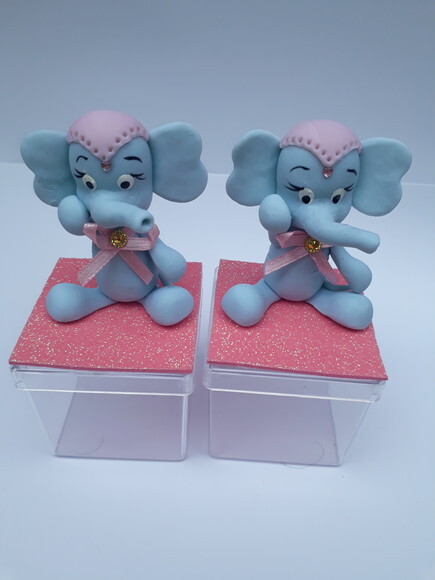 Caixinhas em acrilico Circo Rosa
