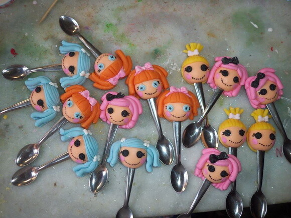 Colheres de inox Lalaloopsy
