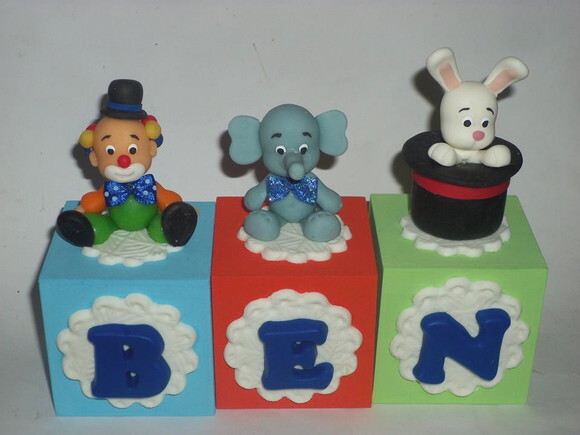 Cubos em mdf Circo