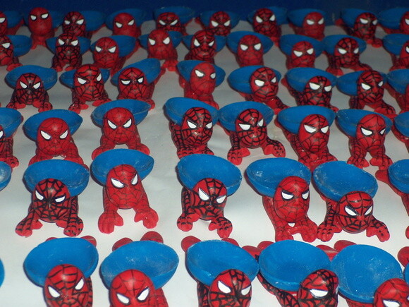 Forminhas para docinhos Homem Aranha