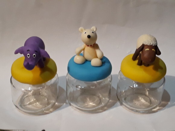 Potes de papinha 3 palavrinhas