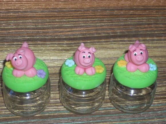 Potes de papinha fazendinha