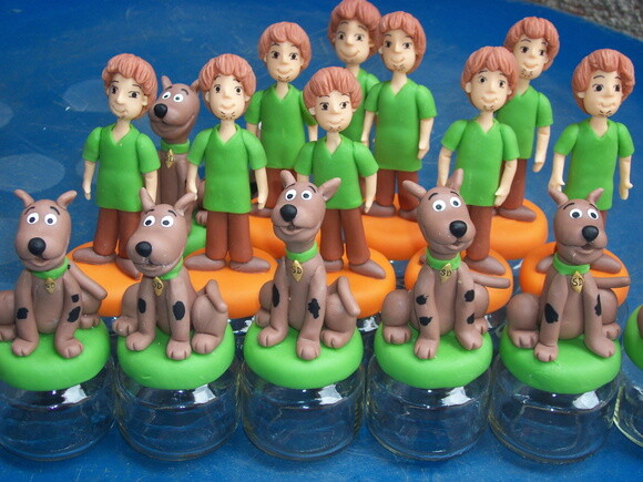 Potes de papinha Scooby e Salsicha