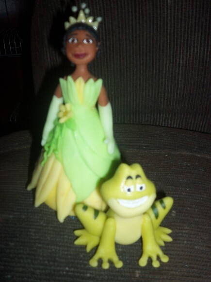 Topo de bolo A Princesa e o Sapo