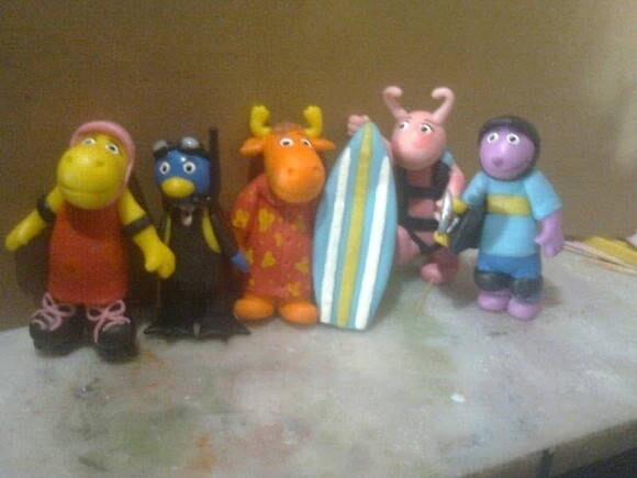 Topo de bolo Backyardigans kit completo.