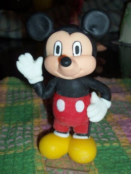 Topo de Bolo Mickey com 15 cm em Biscuit