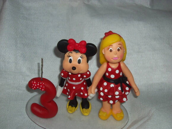 Topo de bolo Minnie.