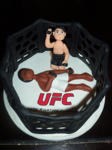 Topo de bolo Octogono UFC