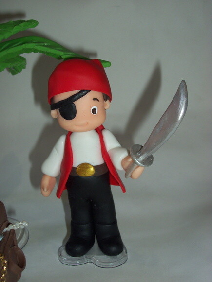 Topo de bolo Piratas