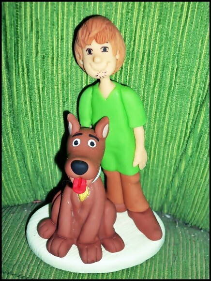 Topo de Bolo Salsicha e Scooby