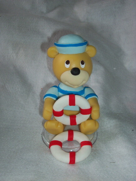 Topo de bolo Urso Marinheiro