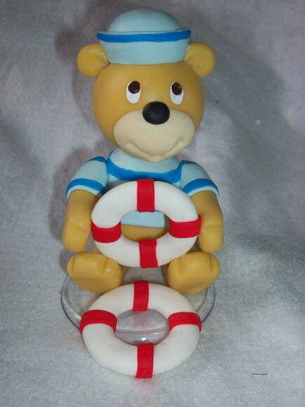 Topo de bolo Urso Marinheiro