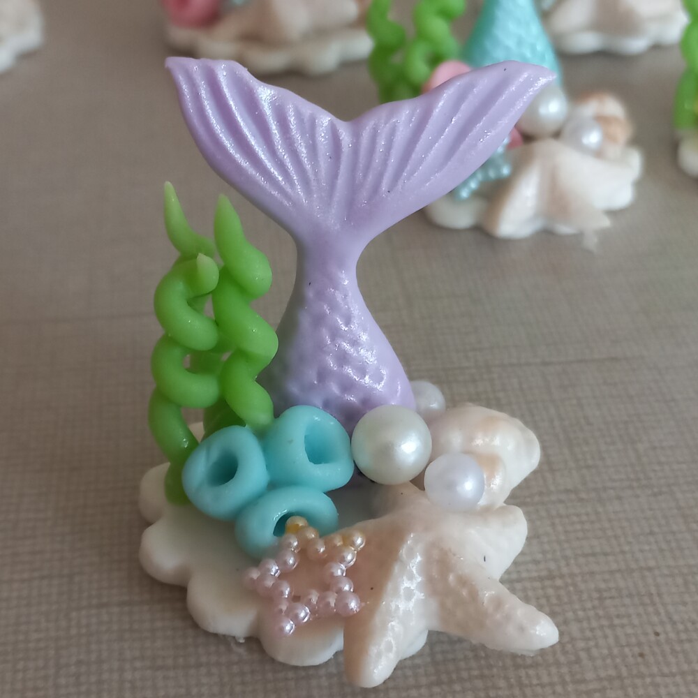 Apliques em Biscuit, Cauda de Sereia