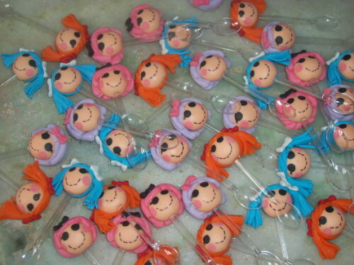 20 Colheres de acrilico Lalaloopsy