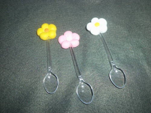 20 colheres para brigadeiro flores