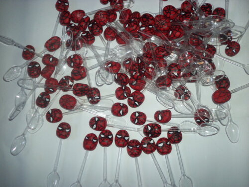 20 Colheres para brigadeiro Homem Aranha