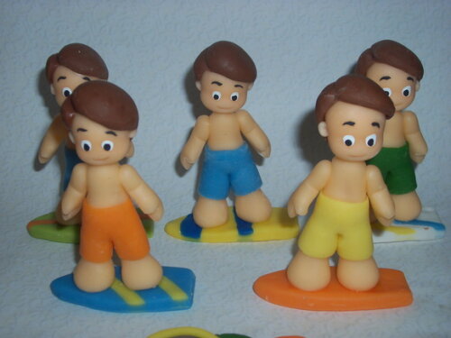 Apliques em biscuit Festa na prai