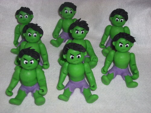 Apliques para caixinha Hulk