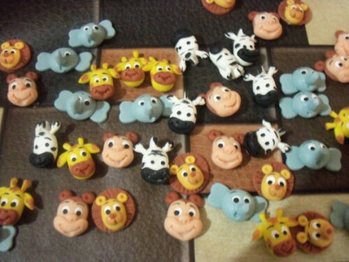 Apliques para cup cke ou docinhos Safari