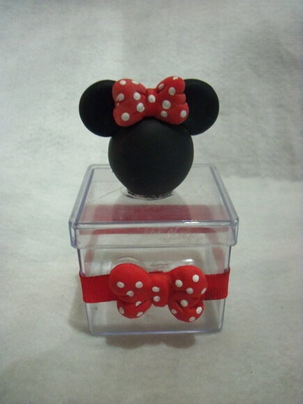 Caixa de Acrilico Minnie e Mickey