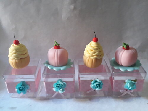 Caixinhas em Acrilico Confeitaria Rosa