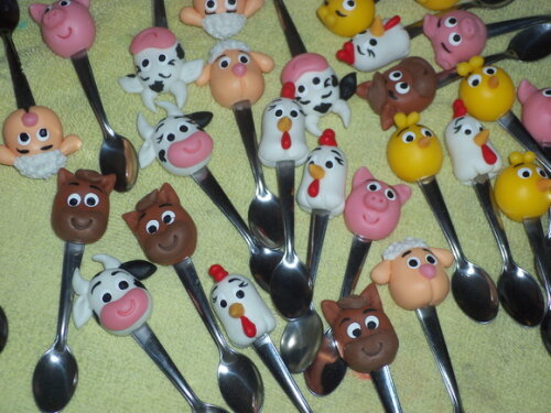 Colheres de inox Fazendinha