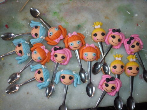 Colheres de inox Lalaloopsy