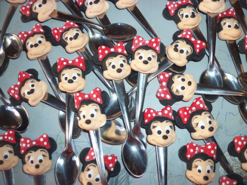 Colheres em inox Minnie