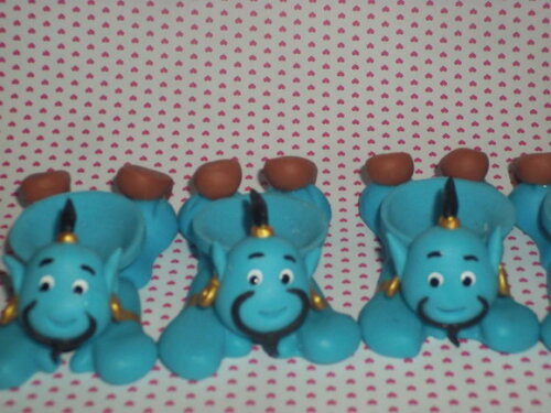 Forminhas em biscuit Alladin