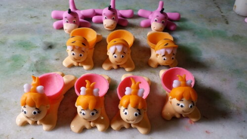 Forminhas para docinhos Bambam e Pedrita