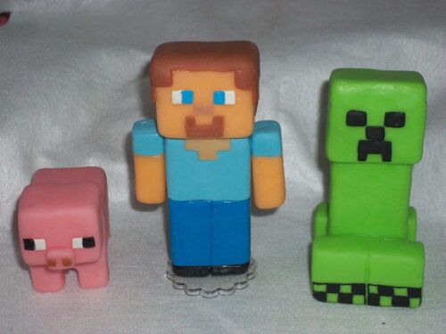 Kit topo de bolo Minecraft